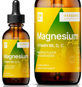 Herbana Magnesium Drops bottle pour enables easy, kid-friendly dosing at home.