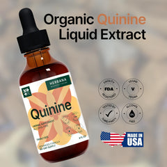 Herbana Quinine packaging close-up highlighting high potency tincture.