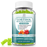 Herbance cortisol gummies in apple flavor for easy daily stress support.