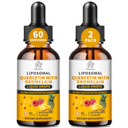 Herbance liposomal quercetin liquid drops bottle with enhanced absorption for daily immune support.