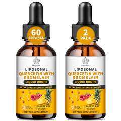 Herbance liposomal quercetin liquid drops bottle with enhanced absorption for daily immune support.