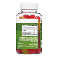 Close-up of Herbatech ACV Gummies showing chewy texture and pleasant apple flavor.