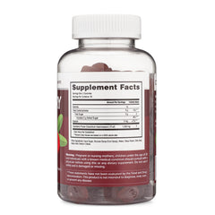 Close-up of a cranberry gummy highlighting natural flavor and chewy texture from Herbatech.