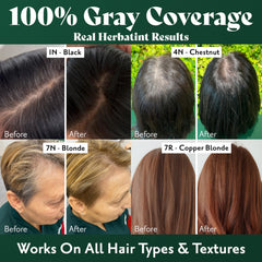 Herbatint royal cream conditioner sample included for post-color care.
