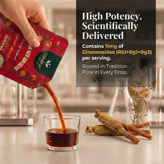 HERBEAT Prime liquid extract pouch close-up with convenient daily sachets