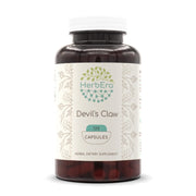 HerbEra Devil's Claw bottle front view showing 120 capsules for daily use