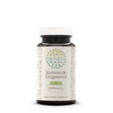 HerbEra Jamaican Dogwood capsules in a bottle for convenient daily supplementation.