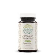 HerbEra Jamaican Dogwood capsules in a bottle for convenient daily supplementation.