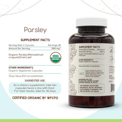 HerbEra parsley vegetarian capsules packaging for convenient use