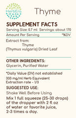 Dropper dispensing Thyme B120 enables precise dosing in beverages