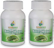 HERBEVER Bitter Melon 2-pack bottle front for easy daily use.