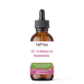 HERBIA 3X Echinacea bottle with dropper for easy daily dosing.