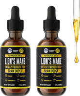 HERBIFY Lions Mane bottle with dropper for focus support.