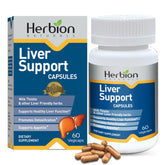HERBION Liver Support bottle on shelf for daily liver wellness