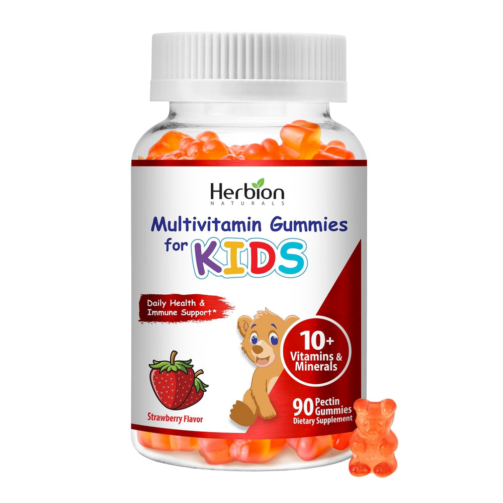 HERBION Naturals kids bottle with daily vitamins for active children