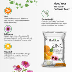 25-count lozenges pouch from HERBION Naturals for convenient on-the-go use.