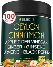 Herbpy 6in1 premium Ceylon cinnamon bottle and label