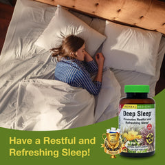 Jar of fresh organic herbs used in Herbs Etc. Deep Sleep Softgels