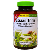 Herbs Etc. Essiac Tonic Softgels bottle on shelf suggests convenient detox support for daily wellness routines
