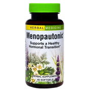 Herbs Etc. Menopautonic bottle and capsules for daily hormone support.
