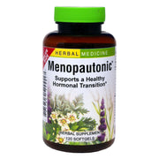 Herbs Etc. Menopautonic softgels bottle front for daily hormonal support