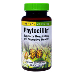 Herbs Etc. Phytocillin softgels bottle front view supports daily respiratory balance