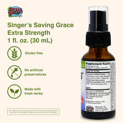 Herbs Etc. Singer's Saving Grace spray mist ready for quick throat relief