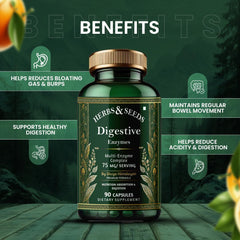 HERBS & SEEDS Bromelain and Papain closeup showcases natural enzymes.