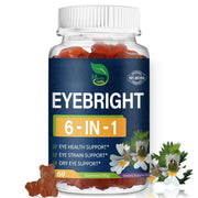 Herbscradle Eyebright Gummies bottle on a desk for daily eye support.