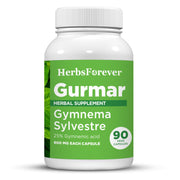 Herbsforever Gurmar capsules bottle emphasizing vegan 7:1 extract for daily wellness