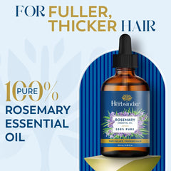 Herbsindia Rosemary Oil close-up highlighting purity for natural hair routines.