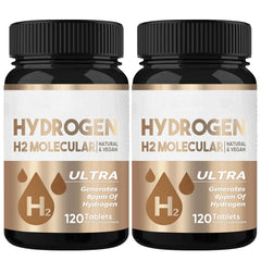 HerbX hydrogen water tablets dissolving in a glass for quick hydration.