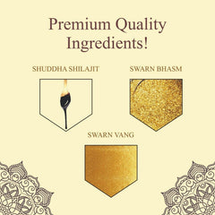 Heroot Shilajit powder on a spoon with fine texture.