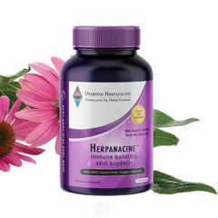 Herpanacine Diamond bottle front for skin health and immune support.