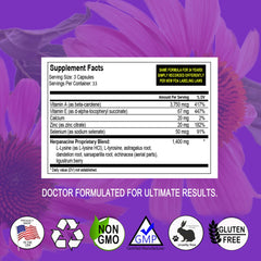 Herpanacine Diamond packaging highlights natural ingredients for daily care.