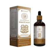 Heshoutang ESSENTIA Elixir bottle front shows a natural herbal blend for daily vitality