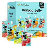 Hethstia Konjac Jelly Lychee pouch with vibrant flavor, ideal for on-the-go keto snacking.