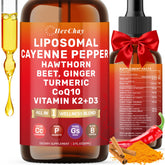HevChay Cayenne Drops bottle ready for daily vitality support