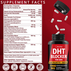 Close-up of HevChay DHT Blocker cap for easy daily dosing