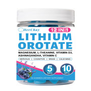 HevChay Lithium Orotate 5mg bottle pour supports daily calm and focus.