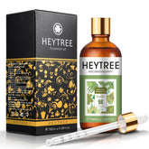 HEYTREE Vanilla Essential Oil bottle close-up for premium diffuser aromatherapy and relaxation.