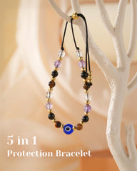 HGDEER amethyst spiritual protection beads promoting inner balance while you go about your day.