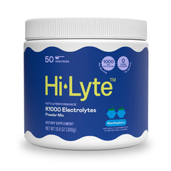 Hi-Lyte K1000 blue raspberry tub promotes hydration on active days.