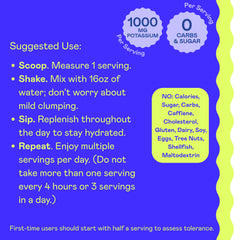 Hi-Lyte K1000 mixed in water highlighting balanced minerals during workouts.