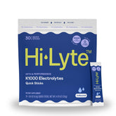 Hi-Lyte K1000 packets front view emphasizing keto-friendly hydration support.