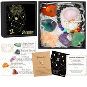 Hihealer zodiac gift box with gold trim, ideal for gifting on birthdays.