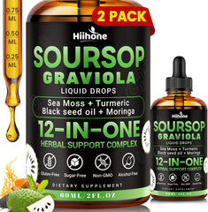 HIIHONE soursop drops bottle ready for daily antioxidant support.