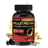 HIILEATHY Shilajit bottle front showing premium blend for energy and balance