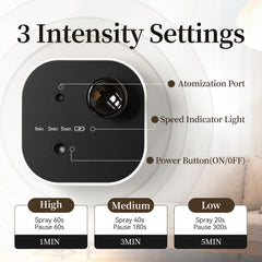 Hijoc Waterless Diffuser compact design fits desks and nightstands.