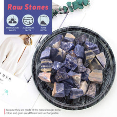 Hilitchi blue-vein rough stone for cutting and wire wrapping projects.